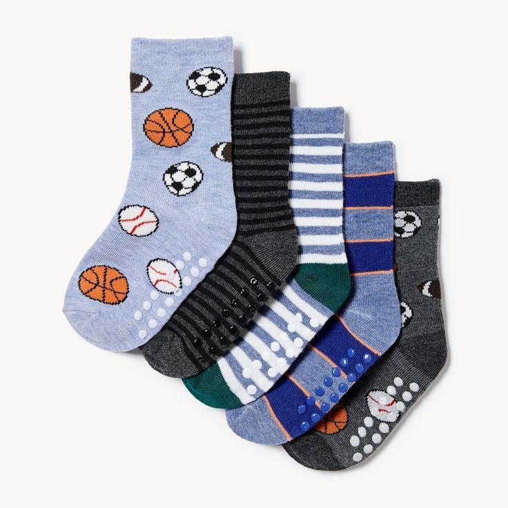 Boys Socks 5-7Y 5pcs